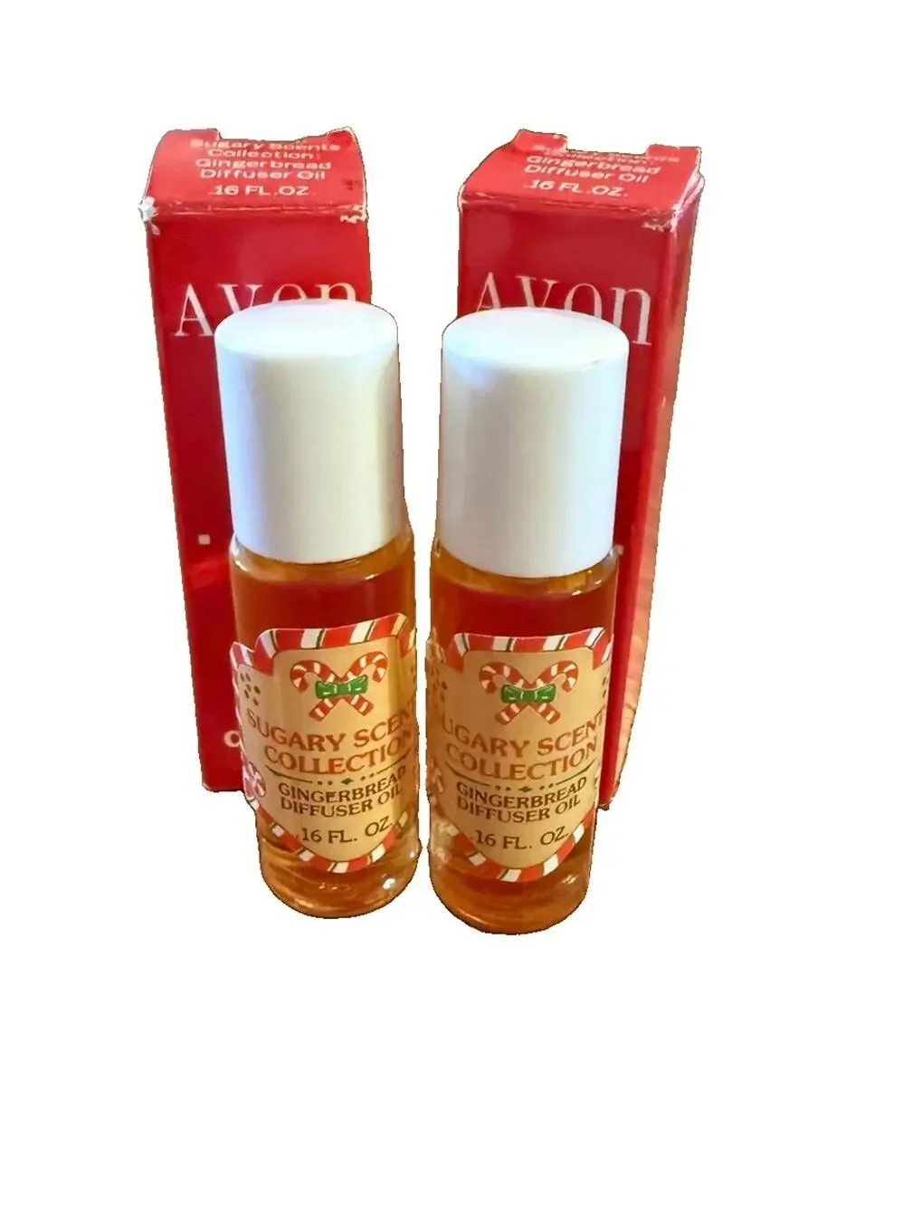 Vintage 1989 Avon Sugary Scents Gingerbread Diffuser Oil Bundle Lot of 2 NIB